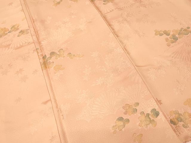 平和屋着物■上質な小紋　草花文　暈し染め　正絹　逸品　CABK3666ev