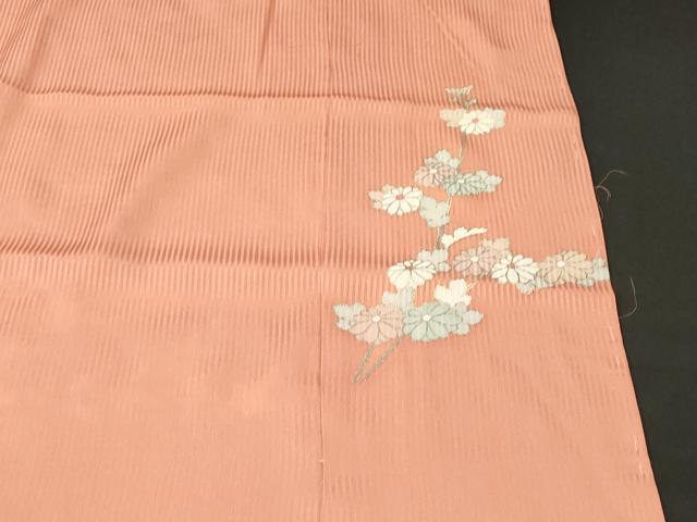 平和屋着物■訪問着　駒刺繍　地紙枝花文　暈し染め　金彩　仮絵羽　逸品　未使用　CABK3668ev