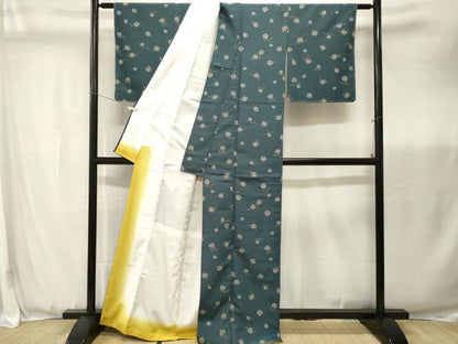 平和屋着物■小紋　舞花文　洗える着物　CABK3676ev