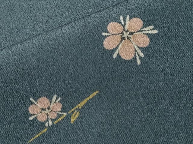 平和屋着物■小紋　舞花文　洗える着物　CABK3676ev
