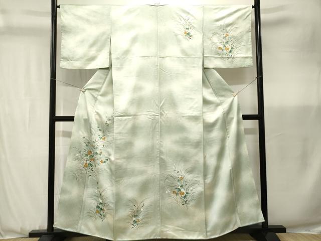 平和屋着物■訪問着　草花文　暈し染め　洗える着物　CABK3679ev