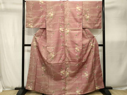 平和屋着物■小紋　枝花文　洗える着物　CABK3680ev