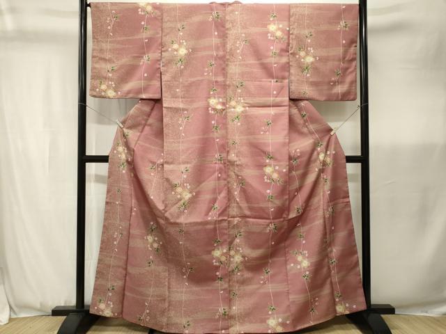 平和屋着物■小紋　枝花文　洗える着物　CABK3680ev