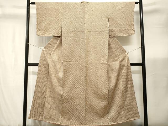 平和屋着物■大変加工の良い総絞り小紋　正絹　逸品　CABK3681ev