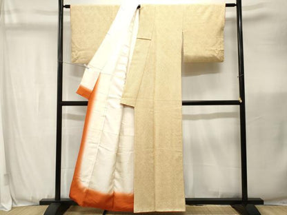 平和屋着物■大変加工の良い総絞り小紋　正絹　逸品　CABK3684ev