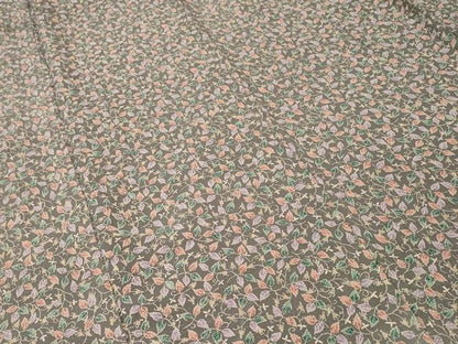 平和屋着物■上質な小紋　葡萄蔦の葉文　正絹　逸品　CABK3685ev