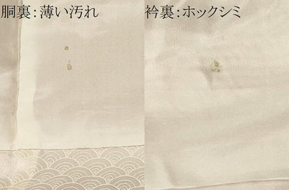 平和屋着物■上質な小紋　霞青海波　暈し染め　正絹　逸品　CABK3691ev