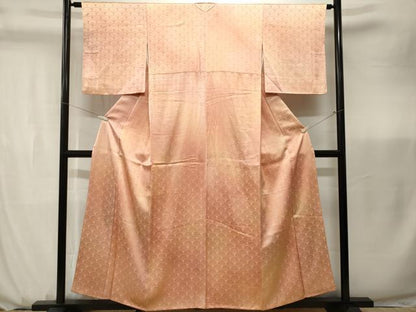 平和屋着物■上質な小紋　霞青海波　暈し染め　正絹　逸品　CABK3691ev
