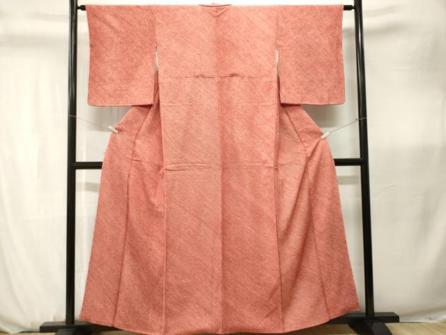 平和屋着物■大変加工の良い総絞り小紋　正絹　逸品　CABK3694ev