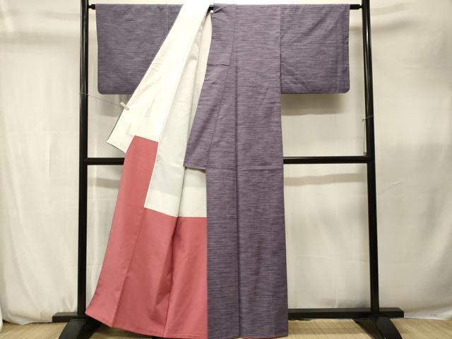 平和屋着物■上質な紬　霞文　正絹　逸品　CABK3702ev
