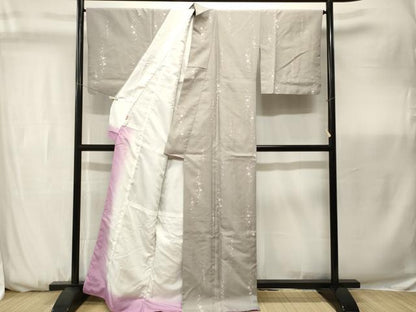 平和屋着物■リョウコキクチ　Ryoko Kikuchi　小紋　舞桜文　洗える着物　CABK3708ev