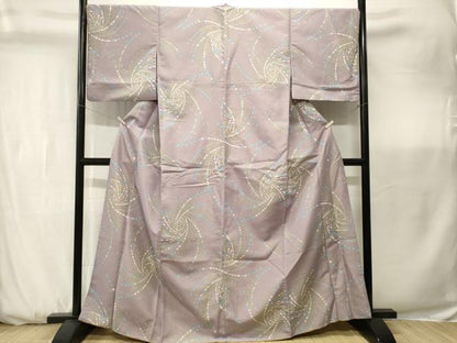 平和屋着物■小紋　抽象文様　洗える着物　CABK3710ev
