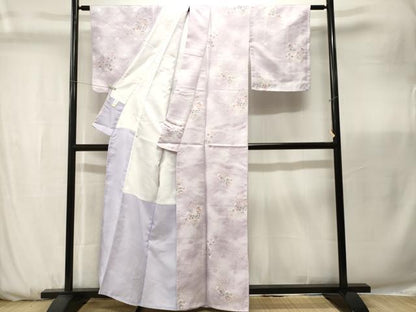 平和屋着物■訪問着　松皮菱草花文　暈し染め　洗える着物　CABK3715ev
