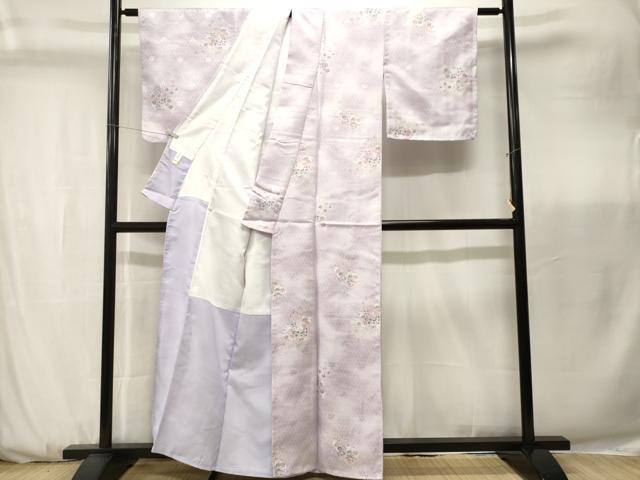 平和屋着物■訪問着　松皮菱草花文　暈し染め　洗える着物　CABK3715ev