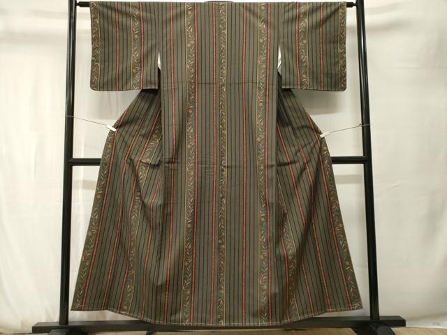 平和屋着物■小紋　草花間道　洗える着物　CABK3719ev