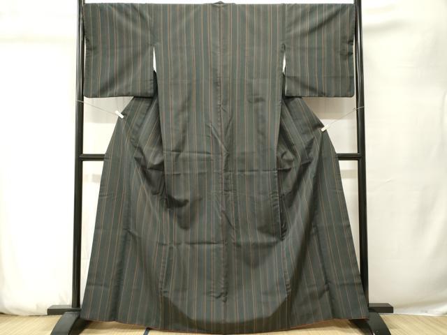 平和屋着物■小紋　縞　洗える着物　CABK3720ev