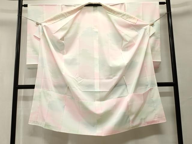 平和屋着物■長襦袢　無双仕立て　松皮菱文　暈し染め　洗える着物　CABK3721ev