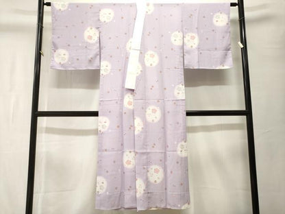 平和屋着物■長襦袢　無双仕立て　舞桜文　暈し染め　洗える着物　CABK3724ev