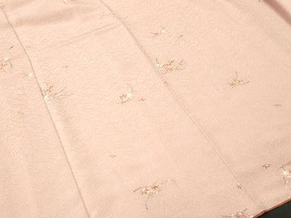 平和屋着物■上質な小紋　楓枝花文　正絹　逸品　CABK3727ev