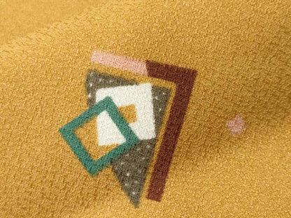 平和屋着物■小紋　幾何学文　洗える着物　CABK3731ev
