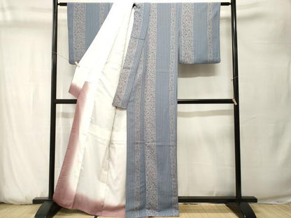 平和屋着物■小紋　花鳥間道　洗える着物　CABK3733ev