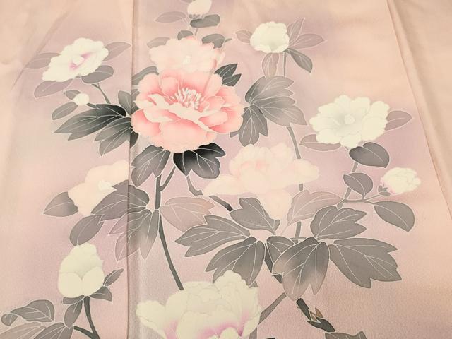 平和屋着物■訪問着　草花文　暈し染め　正絹　逸品　CABK3748ev