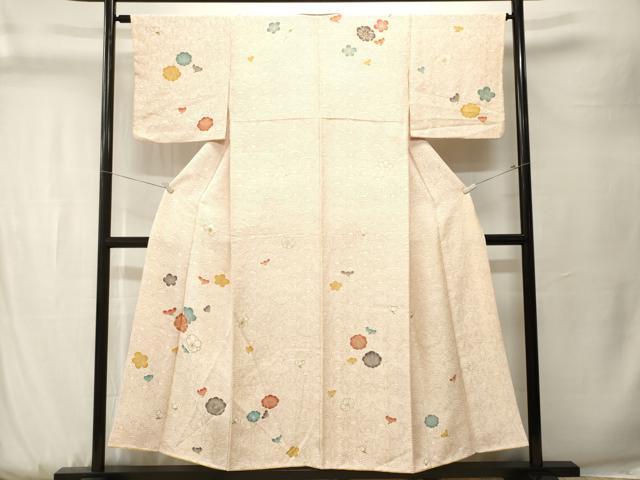 平和屋着物■訪問着　舞梅文　金彩　正絹　逸品　CABK3750ev