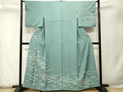 平和屋着物■訪問着　刺繍　抽象文　金彩　正絹　逸品　CABK3763ev
