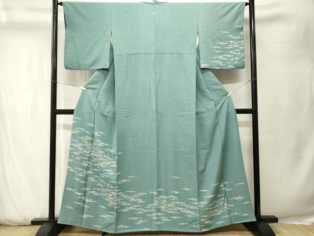 平和屋着物■訪問着　刺繍　抽象文　金彩　正絹　逸品　CABK3763ev