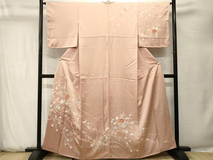 平和屋着物■訪問着　花車文　草花文　正絹　逸品　CABK3767ev