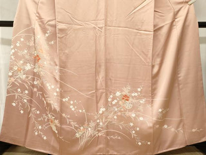 平和屋着物■訪問着　花車文　草花文　正絹　逸品　CABK3767ev