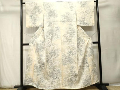 平和屋着物■上質な小紋　樹林文　暈し染め　正絹　逸品　CABK3768ev