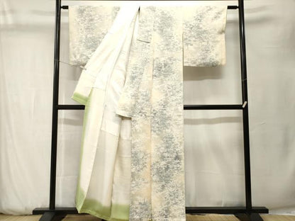 平和屋着物■上質な小紋　樹林文　暈し染め　正絹　逸品　CABK3768ev