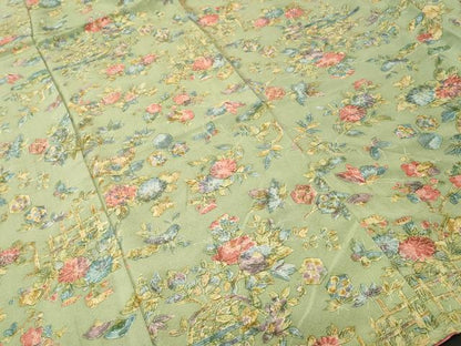 平和屋着物■上質な小紋　枝花蝶文　正絹　逸品　CABK3770ev