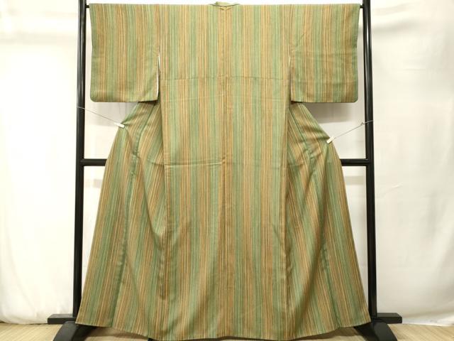 平和屋着物■小紋　間道　洗える着物　CABK3775ev