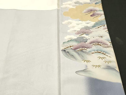平和屋着物■豪華色留袖　作家物　浜松文　暈し染め　金銀彩　正絹　逸品　CABK3780ev