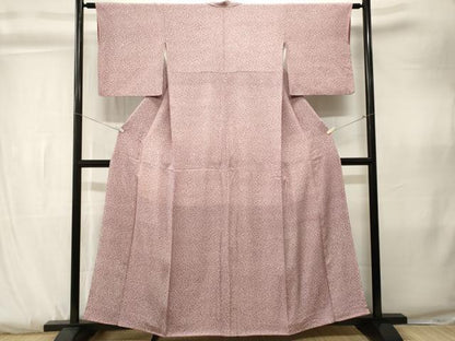 平和屋着物■上質な小紋　花尽くし文　正絹　逸品　CABK3801ev