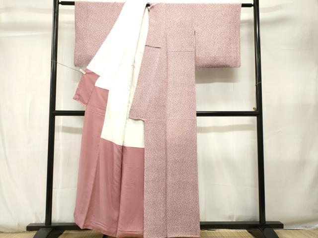 平和屋着物■上質な小紋　花尽くし文　正絹　逸品　CABK3801ev