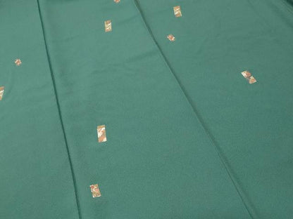 平和屋着物■上質な小紋　色紙飛鶴花文　金彩　正絹　逸品　CABK3808ev
