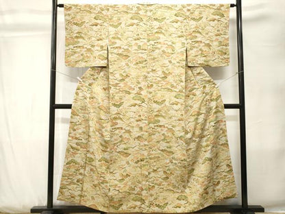 平和屋着物■上質な小紋　風景文　暈し染め　正絹　逸品　CABK3812ev