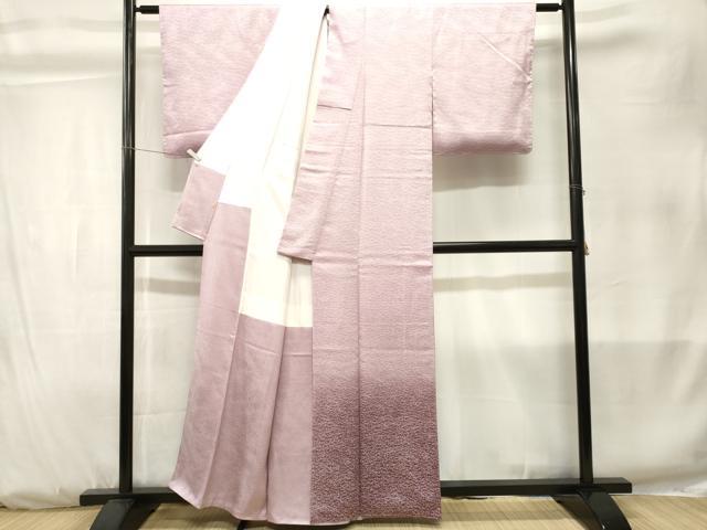 平和屋着物■訪問着　露芝霞文　暈し染め　正絹　逸品　CABK3814ev