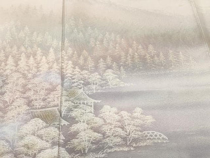 平和屋着物■訪問着　作家物　御所解文　暈し染め　正絹　逸品　CABK3815ev