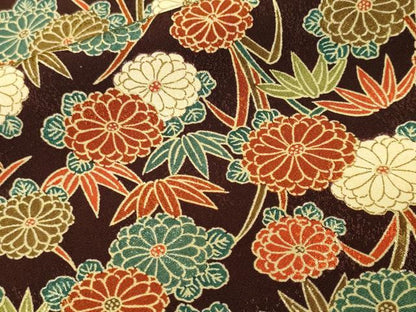 平和屋着物■訪問着　笹菊文　正絹　逸品　CABK3816ev