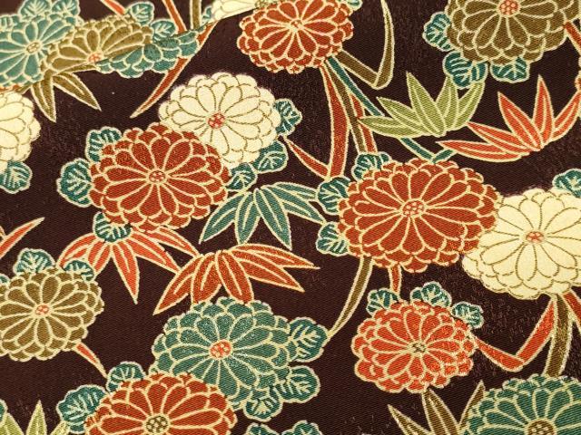 平和屋着物■訪問着　笹菊文　正絹　逸品　CABK3816ev