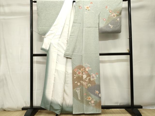 平和屋着物■訪問着　辻が花　暈し染め　金彩　正絹　逸品　CABK3820ev