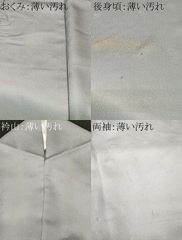平和屋着物■訪問着　刺繍　枝花文　暈し染め　金彩　正絹　逸品　CABK3821ev
