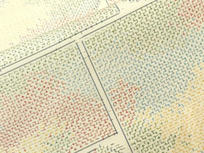平和屋着物■上質な紬　幾何学文　正絹　逸品　CABK3835ev