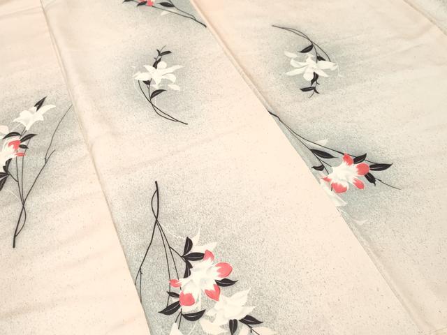 平和屋着物■訪問着　枝花文　暈し染め　正絹　逸品　CABK3837ev