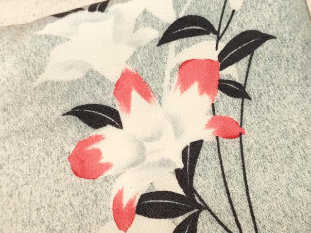 平和屋着物■訪問着　枝花文　暈し染め　正絹　逸品　CABK3837ev