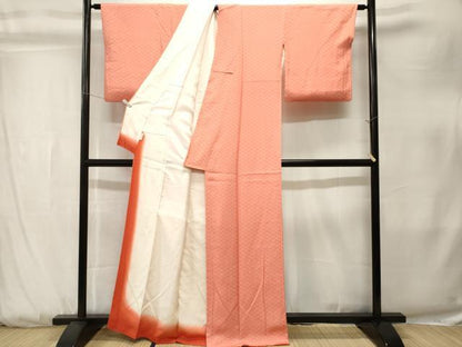 平和屋着物■江戸小紋　変わり麻の葉文様　やまと誂製　正絹　逸品　CABK3838ev